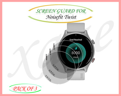 XAZE Screen Guard for Noisefit Twist Smartwatch(Pack of 3)