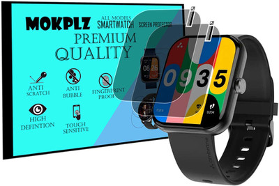 MOKPLZ Screen Guard for AMBRANE WISE EON MAX SMARTWATCH(Pack of 2)