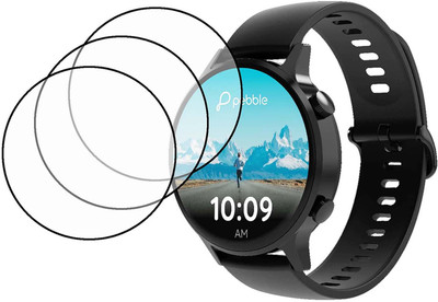 MOKPLZ Screen Guard for PEBBLE VAST SMARTWATCH(Pack of 3)