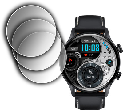 EJZATI Screen Guard for GIZMORE GIZFIT GLOW SMARTWATCH, SCREEN TEMPERED(Pack of 3)