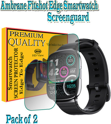daffin Impossible Screen Guard for Ambrane Fitshot Edge(Pack of 2)