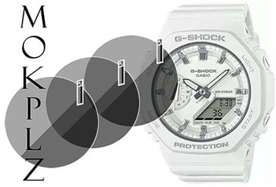 MOKPLZ Screen Guard for CASIO GMA-52100-7ADR ANALOG WHITE(Pack of 3)