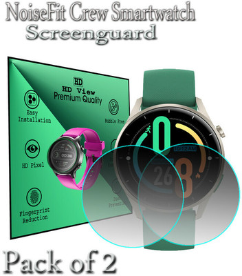daffin Edge To Edge Screen Guard for NoiseFit Crew(Pack of 2)