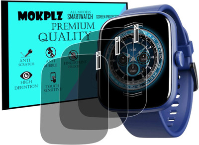 MOKPLZ Screen Guard for BOAT WAVE BEAT CALL SMARTWATCH(Pack of 3)