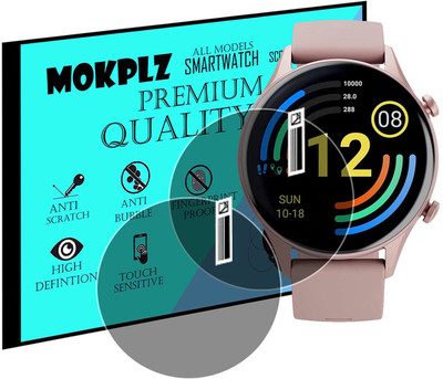 MOKPLZ Screen Guard for TITAN SMART SMARTWATCH(Pack of 2)