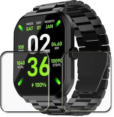 Aaruteck Screen Guard for boAt Ultima Select Smart Watch Screen Guard(Pack of 2)
