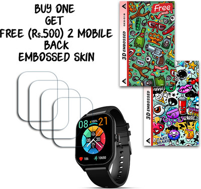 ARBAN Screen Guard for beatXP Marv Raze 1.96 inch WITH FREE 500 RUPEES 2 3D EMBOSSED SKIN FOR MOBILE BACK S018(Pack of 4)