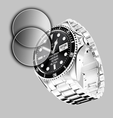 EJZATI Screen Guard for FIRE BOLTT SOLACE SMARTWATCH, SCREEN GUARD(Pack of 2)