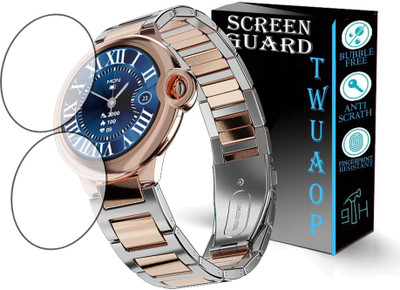 TWUAOP Screen Guard for FIRE BOLTT TOPAZ SMARTWATCH(Pack of 2)