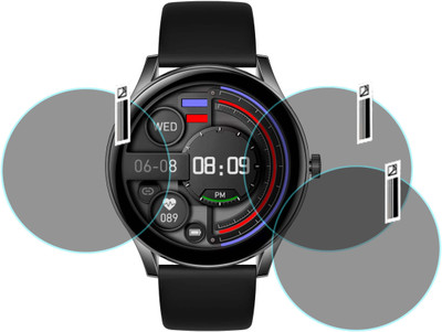 MOKPLZ Screen Guard for PEBBLE COSMOS BOLD SMARTWATCH(Pack of 3)