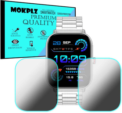 MOKPLZ Screen Guard for FIRE BOLTT STARLIGHT SMARTWATCH(Pack of 2)