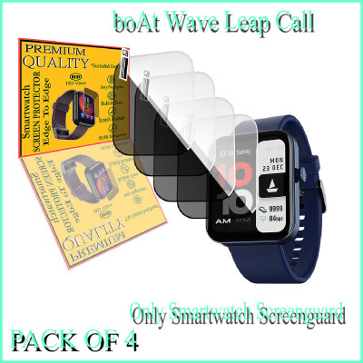 HIDEOUS Screen Guard for boAt Wave Leap Call(Pack of 4)