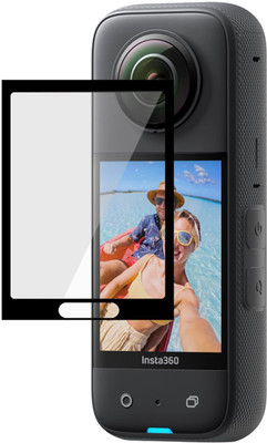 Axcess Tempered Glass Guard for Tempered Glass Screen Protector Compatible with Insta 360 X3 Camera with Full Screen Coverage(Pack of 1)