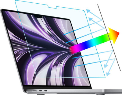 Saco Screen Guard for (Anti-Glare and Blue Light Blacking) Macbook Air 13.6 Inch M3 A3113 M2 A2681 Model 2022-2024(Pack of 1)