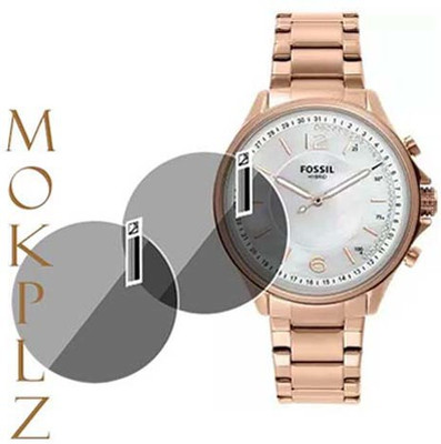MOKPLZ Screen Guard for FOSSIL SADIE ROUND HYBRID WHITE DIAL(Pack of 2)