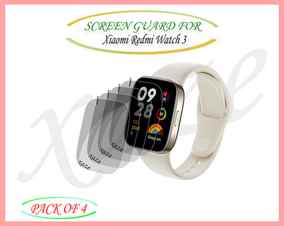 XAZE Screen Guard for Xiaomi Redmi Watch 3 Smartwatch(Pack of 4)