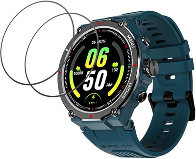 AHWAVEEDA Impossible Screen Guard for Protective Ultra Clear Unbreakable Smartwatch Screen Protector for NoiseFit Force Smartwatch(Pack of 2)