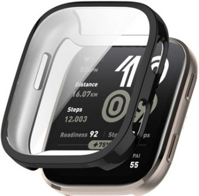 KAZUKI Screen Guard for Amazfit Bip 6 Electroplated TPU Full Coverage Watch Protective Case(Black)(Pack of 1)