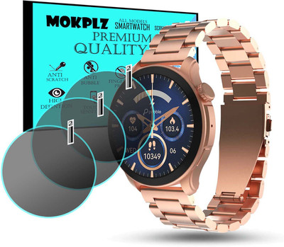 MOKPLZ Screen Guard for PEBBLE COSMOS VAULT SMARTWATCH(Pack of 3)