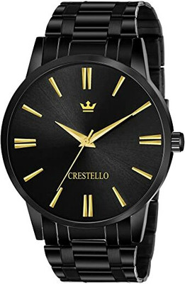 RAGHAV Screen Guard for CRESTELLO BK004-GLDBLK Black Metal Chain Analog Wrist Watch for Men(Pack of 1)