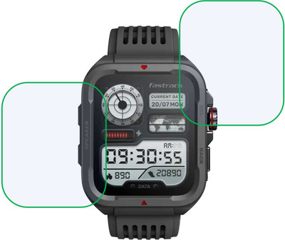 DVMART Screen Guard for FASTRACK SMARTWATCH REFLEX ZINGG WITH 1.69(Pack of 2)