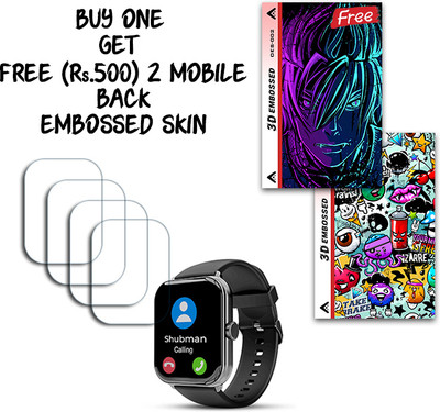 SOMTONE Screen Guard for beatXP Marv Super 2.0 INCH WITH FREE 500 RUPEES 2 3D EMBOSSED SKIN FOR MOBILE BACK S002(Pack of 4)
