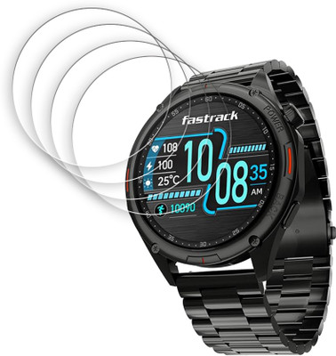 SOMTONE Screen Guard for Fastrack Marvellous FX1 3.63 CM Smartwatch Screen Protector | Anti-Scratch | Edge to Edge Full Coverage | 9H Hardness | Screen Guard for Smartwatch(Pack of 4)