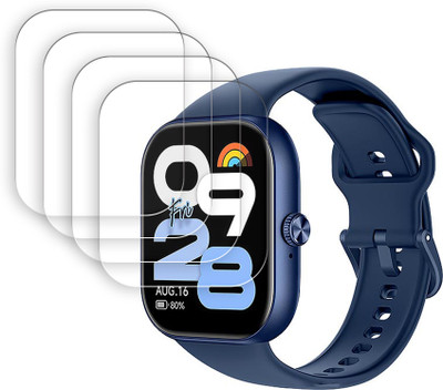 ARBAN Screen Guard for Xiaomi Redmi Watch Move 1.85 inch Smartwatch Screen Protector | Anti-Scratch | Edge to Edge Full Coverage | 9H Hardness | Screen Guard(Pack of 4)