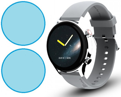 CUBES Screen Guard for Syska SW300 1.32 Inch Smart Watch | Soft and Flexible | Touch Sensitive | Unbreakable | High Grade Ultra Thin TPU Film ( Not a Glass tempered)(Pack of 2)