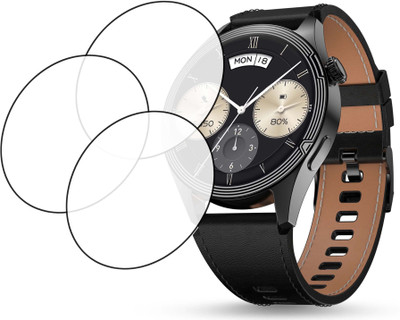 TWUAOP Screen Guard for PEBBLE CARBON SMARTWATCH(Pack of 3)