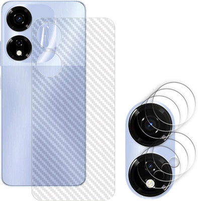 ARBAN Screen Guard for itel Color Pro 5G Camera Lens Glass Protector | Edge to Edge Full Coverage ( CARBON FIBER BACK + 3 CAMERA LENS PROTECTOR ) CL02(Pack of 3)