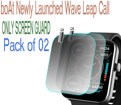 HIDEOUS Screen Guard for boAt Wave Leap Call(Pack of 2)