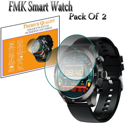 HIDEOUS Screen Guard for FMK Smart Watch(Pack of 2)