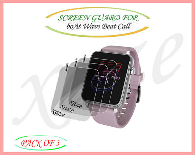 XAZE Screen Guard for boAt Wave Beat Call Smartwatch(Pack of 3)