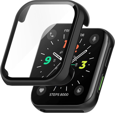 KAZUKI Screen Guard for OPPO Watch 2 42mm Tempered Watch Case (Black)(Pack of 1)