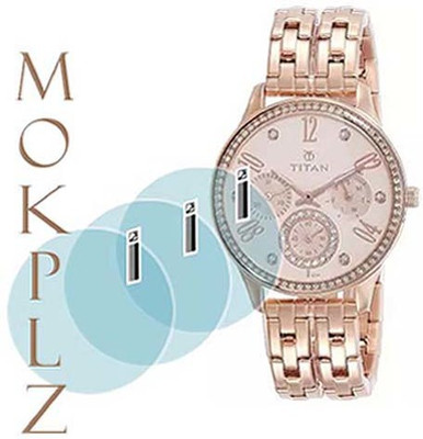 MOKPLZ Screen Guard for TITAN ANALOG ROSE GOLD DIAL WOMEN WATCH(Pack of 3)
