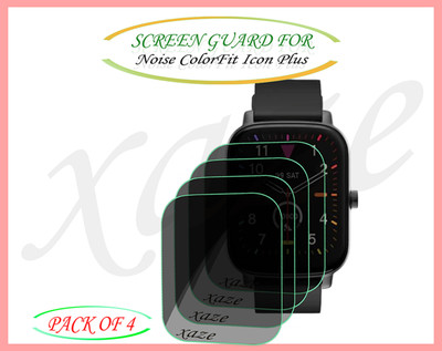 XAZE Screen Guard for Noise ColorFit Icon Plus Smartwatch(Pack of 4)