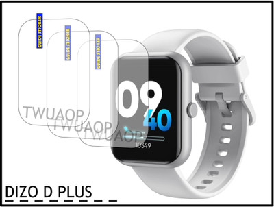 TWUAOP Screen Guard for DIZO WATCH D PLUS(Pack of 3)