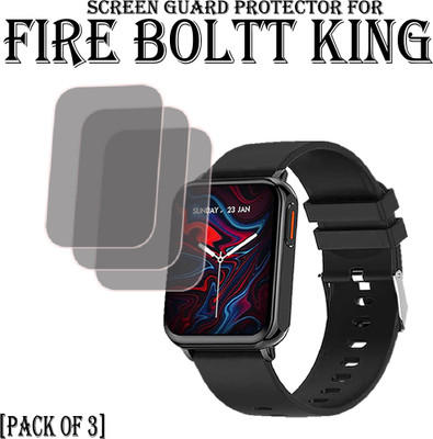 EJZATI Edge To Edge Screen Guard for FIRE BOLTT KING SMARTWATCH SCREEN GUARD(Pack of 3)