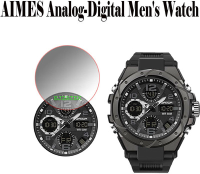ejzatex Screen Guard for AIMES Analog Digital Mens Watch(Pack of 1)