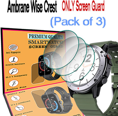daffin Screen Guard for Ambrane Wise Crest(Pack of 3)
