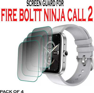 hirdesh Screen Guard for Fire-Boltt Ninja Call 2(Pack of 4)