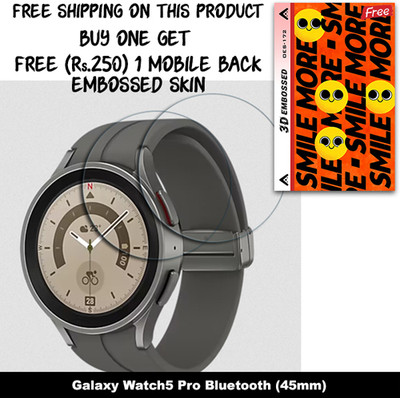 ARBAN Screen Guard for Galaxy Watch5 Pro Bluetooth (45mm) (FREE 250 RUPEES 1 3D EMBOSSED SKIN FOR MOBILE BACK W2S172)(Pack of 2)