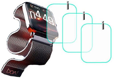 MOKPLZ Screen Guard for BOAT WAVE FURY SMARTWATCH(Pack of 3)
