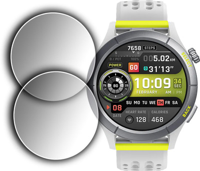 EJZATEX Screen Guard for AMAZFIT CHEETAH PRO SMARTWATCH, SCREEN TEMPERED(Pack of 2)