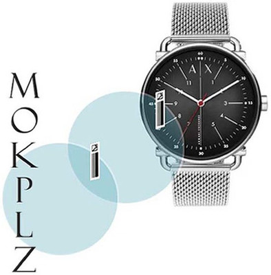 MOKPLZ Screen Guard for ARMANI EXCHANGE ROUND ANALOG BLACK WATCH(Pack of 2)