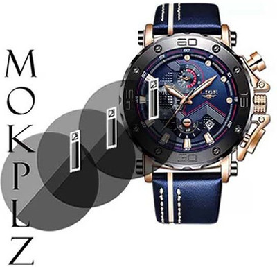 MOKPLZ Screen Guard for LIGE MEANS ANALOG QUARTZ WATCH(Pack of 3)