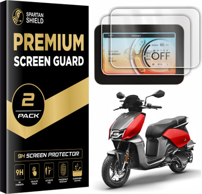 spartan shield Screen Guard for Hero Vida V2 Pro , Plus , Lite Electric Scooter , 7 INCH Digital Instrument Console Screen Protector | TFT Display Accessories for Vida V1 V2 EV Bike [Not Tempered Glass](Pack of 2)
