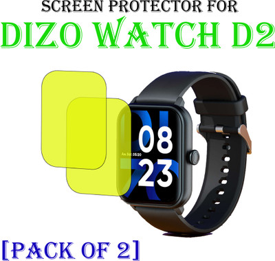 EJZATI Edge To Edge Screen Guard for DIZO WATCH D2 SMARTWATCH SCREEN GUARD(Pack of 2)