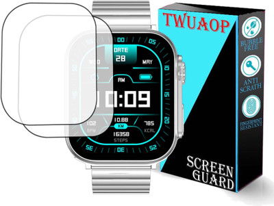 TWUAOP Screen Guard for FIRE BOLTT GLADIATOR PLUS SMARTWATCH(Pack of 2)